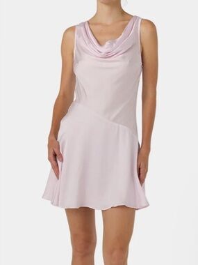 🆕- French Connection Sweet Pink Asymmetrical Mini Dress Size 8